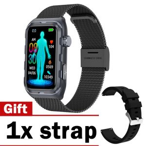 New TK79 Smart Watch ECG Blood Lipid Uric Acid Blood Glucose Body Fat Monitoring Pulse Therapy Smartwatch For Men Women Bracelet Bluetooth Waterproof Sport Fitness Tracker