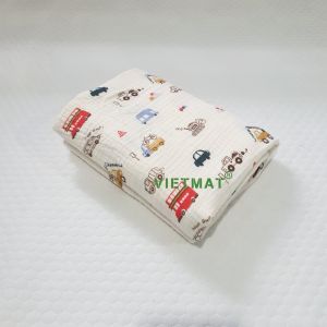 2 mét vải muslin cao cấp 2 lớp 100% cotton may khăn tắm khăn sữa cho bé mềm mịn thấm hút tốt