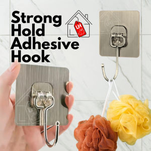 LH Heavy-Duty Self-Adhesive Wall Hook Multipurpose Waterproof Strong Hold Wall Hook