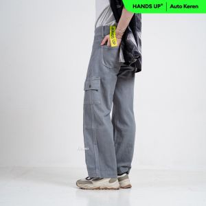 JINISO Loose Cargo Denim Jeans Pria 408