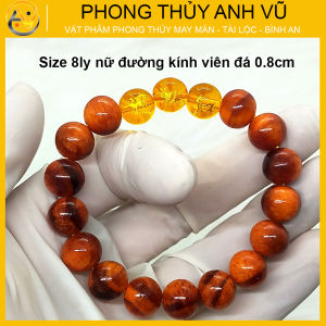 Vòng gỗ huyết rồng tam hợp hợi mão mùi - size 8 10 12ly có thấu quang - có khai quang điểm nhãn may mắn tài lộc - PHONG THỦY ANH VŨ