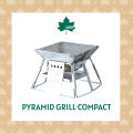 LOGOS เตาแคมป์ปิ้ง เตาปิ้งย่างพกพาได้ Pyramid grill compact. 