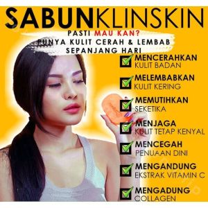 Klinskin Klin Skin Beauty Soap 100gr Asli Original Bpom Sabun Collagen Cuci Muka Pemutih Mencerahkan Wajah Glowing Dan Badan