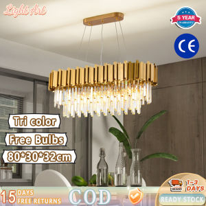 Luxury Gold Crystal Chandelier Lighting Led Ceiling Light Fixture Living Room Hotel Hanging Lamp