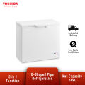 Toshiba CR-A249M 249L Chest Freezer / Refrigerator / Fridge / Peti Sejuk. 