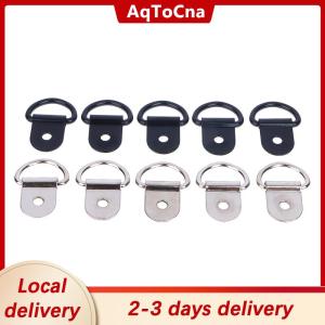 [COD] AqToCna Ship within 24 hours 10pcs Stainless Steel D Shape Pull Hook Tie Down Anchors Ring Iron Cargo Tie Down Ring For Trailers RV Boats Accessories