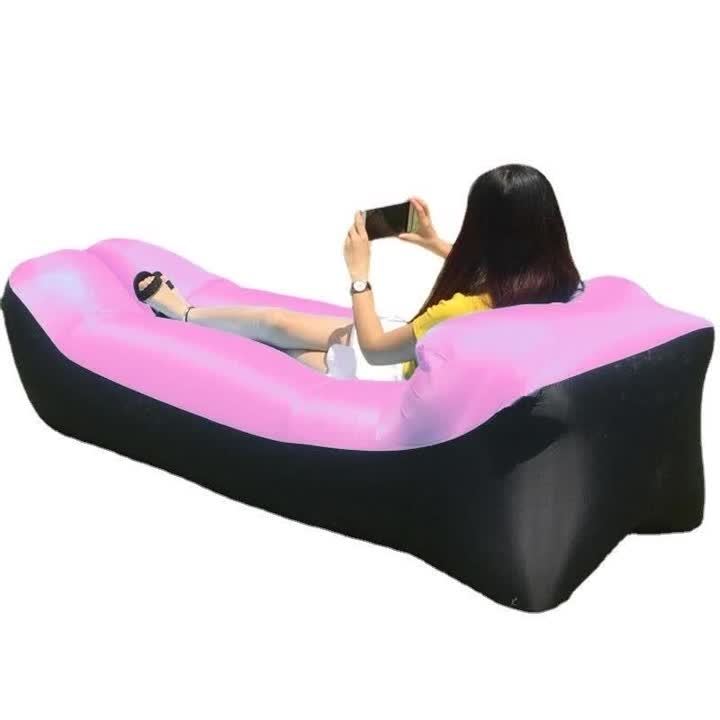 Inflatable Chair Air Mattress Tent Foldable Camp Bed Travel Beach Lying