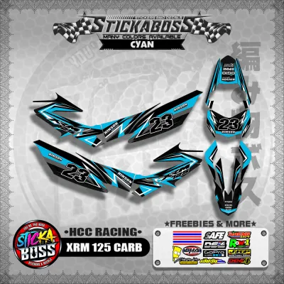 XRM 125 CARB STICKER FULL DECALS ( HCC RACING ) (WITH FREEBIES)