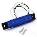 1PC 12V/24V 6 SMD LED Side Light Truck Trailer Lorry Indicator Side Marker Waterproof Light Indicators Lights Rear Side Lamp Blue/Red/White/Green/Amber/Yellow. 