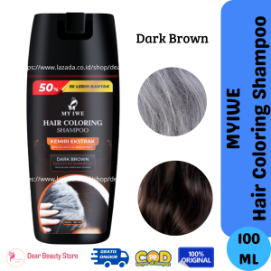 Myiwe Hair Coloring Shampoo - Shampo Penghitam / Penghilang Uban Rambut - 100ml