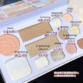 MugLeen Fluffy All In One Eyeshadow Blusher Highlight Contour Palette. 