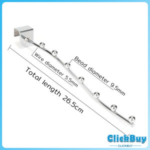 ClickBuy ตะขอเกี่ยวโชว์เสื้อผ้า ห้อยของ  วัสดุเหล็กคุณภาพสูง Clothes Hanger