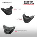 MOKOTO ADV 160 FRONT BEAK GRANISH COVER LOW WINGLET CAP CARBON / MATTE BLACK / FORGED FOR HONDA ADV 160 MOTORCYCLE. 