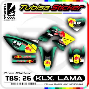 Sticker Striping Kawasaki KLX Lama - Stiker Striping Variasi KLX Lama. TBS.SF.26