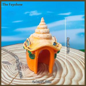 [The Fayshow] Mushroom Conch House Shelter Aquarium Landscaping Decoration Fish Tank Decor Fish Tank Ornament Fish Shrimp Hiding Shelter