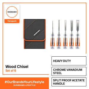 VANQUISH Wood Chisel Heavy Duty Professional High Impact Set of 5
