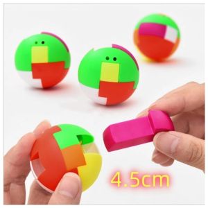 UMI Kongming Luban Lock childrens puzzle Assembled Toys Capsule Ball Primary School Students Their Brain Unlock Buckle 拼装球