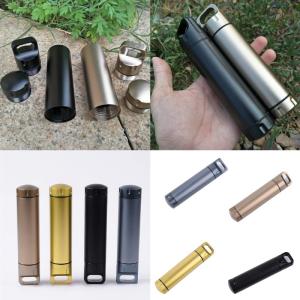Outdoor Waterproofed Tube Camping Backpacking Container Lighter Holder for Outdoor Camping And Trekking