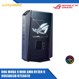 ASUS ROG GR70 MINI Mini PC Gaming Desktop AMD Ryzen 9 9955HX3D RTX5070 Discrete Graphics PC(3Yrs ASUS Warranty)