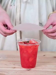 500 pcs Spill-Proof Leak-Proof Paper for Takeout Drinks – Ideal for Milk Tea Spill Sealing