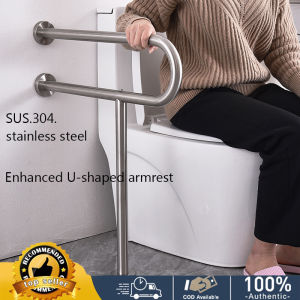 Barrier-free elderly disabled handrail bathroom toilet toilet non-slip safety stainless steel handrail 304 stainless steel