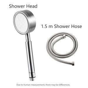 Shower Head High Pressure Rain Modern Shower Faucet Bathroom Shower 304 Stainless Steel Shower Head Hose Stand Set Handheld Shower Showerhead Bath Filter Pressurized for Bathroom