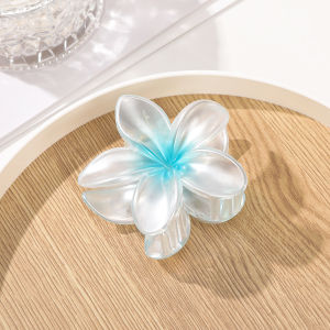 JR-A015 Jepit Rambut Bunga Kamboja Bali Aksesoris Jedai Korean Style Motif Transparan Bahan Akrilik