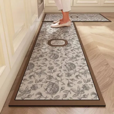 Set KARPET KESET Dapur Anti-Slip Premium BERMOTIF - Warna Variatif 1SET DAPAT 2 PC