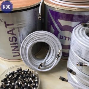 [HCM]Cuộn Cáp TV UNISAT Bấm Sẵn 2 Jack Nén (5-10-15-20-25-30m) Chịu Nhiệt Chống Nhiễu Tốt