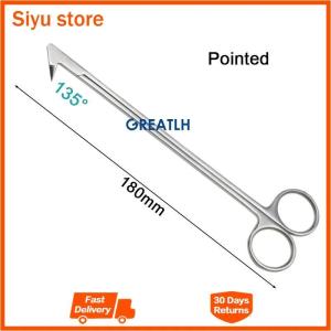 GREATLH Ophthalmic Potts Cut Angle Vascular Scissors Microscopic Coronary Artery Micro Beak Scissors Ophthalmic Instrument