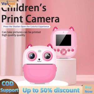 Colorful Digital Camera with Thermal Printing HD Photos 6 in 1 Portable Camera for Kids and Beginners