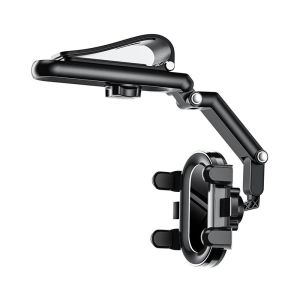 【SKIT SG】Rotatable and Retractable Sun Visor Car Mobile Phone Holder Mount Universal 180° Rotation Rearview Mirror Smart Cell Phone Stand