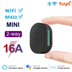 SMATRUL WiFi Smart Wireless Mini Switch 16A RF433 Support 2 Way Module On Off Timer Light Breaker Voice Control for Google Home Alexa Tmall Genie 天猫精灵