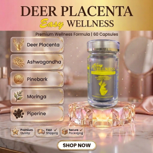 60 capsules Deer Placenta Stemcell Easy Wellness with Pinebark Embrace your Health and your Family HW