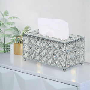 Luxury Crystal Tissue Box Europe Style Paper Towel Crystal Storage Box Home Decor Gift