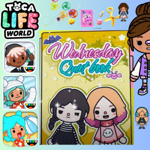 Đồ chơi DIY ngôi nhà búp bê bằng giấy Wednesday của cô phù thuỷ nhỏ học liệu thủ công sáng tạo cho bé.