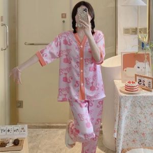 Baju Tidur Piyama Pajamas Wanita/baju tidur wanita piyama/piyama satin wanita/Dewasa Import Full Kancing Motif Terbaru Celana Panjang/baju piyama/baju piama/baju tidur/baju dinas malam wanita hot/baju tidur satin import/Baju tidur satin premium