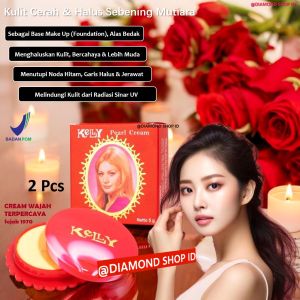 2 Pcs Kelly Pearl Cream Wajah Glowing BPOM Terlaris Cream Wajah Pemutih Glowing TERMURAH Cream Penghilang Flek Hitam Kelly Cream Muka Glowing BPOM Cream Wajah Penghalus dan Pemutih Kelly Pearl Face Cream Ampuh Krim Wajah Siang Malam Glowing Pencerah Wajah