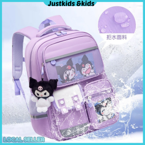 READY Sanrio Kuromi Children School Bags Orthopedic School Backpack Waterproof Primary Schoolbag Capybara backpack large capacity