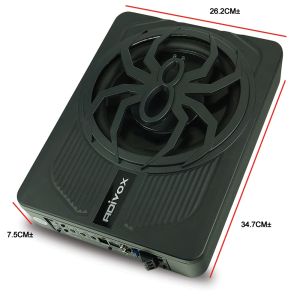 ADIVOX 10" Best Car Underseat Subwoofer Super Slim Active Subwoofer Car Built-In Amplifier MAX POWER 1200W