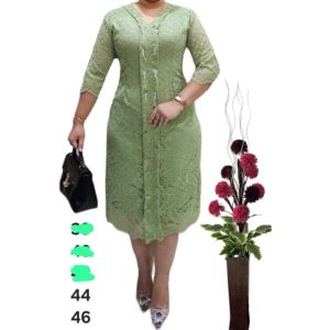 Dress sity Kartini Renda Brokat Standard dan Jumbo