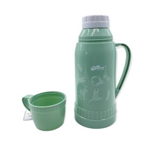 Portable Vacuum Flask With Built In Cup Termos Dengan Cawan Panas 1L