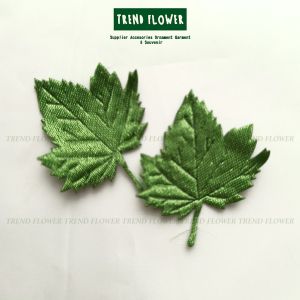 Manik-MANIK Daun ANGGUR Hijau bahan satin Gold bahan Satin per 24 pcs hiasan sovenir souvenir