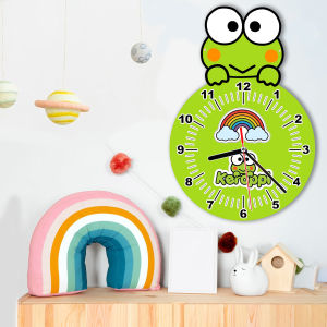 JAM DINDING LUCU KARAKTER KEROPPI MINIMALIS Jam dinding aesthetic