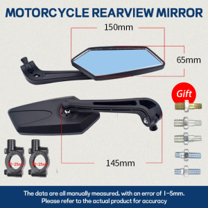 Motorcycle Side Mirror Anti-glare KOSO Rotatable Control HD Large Rearview Mirror Universal