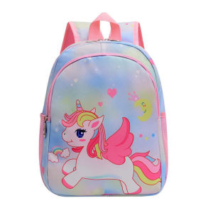 School bag for kids girl 3-6 Years Old Kindergarten Cartoon Unicorn/Mermaid Print School Bag for Gift for Children