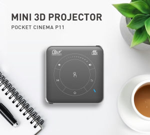 Salange P11 Mini Projector 4K ultra hd DLP Android 9.0 Support WIFI Bluetooth HDMI Mini video Beamer Mobile Phone with Battery ⚡Fast Delivery⚡