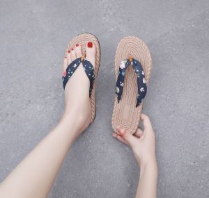Free Shipping New Eva Shoes Summer Outdoor Wear WomenS Trendy Slippers Linen Non-Slip Korean Style Sandals