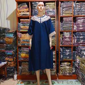 Daster arab renda jumbo ld 140 bahan rayon polos daster jumbo busui