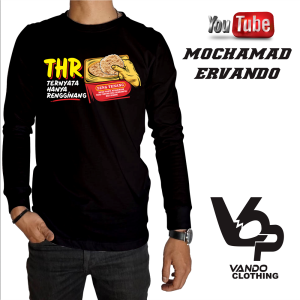 Kaos Lengan Panjang Pria THR Rengginang Distro Terbaru